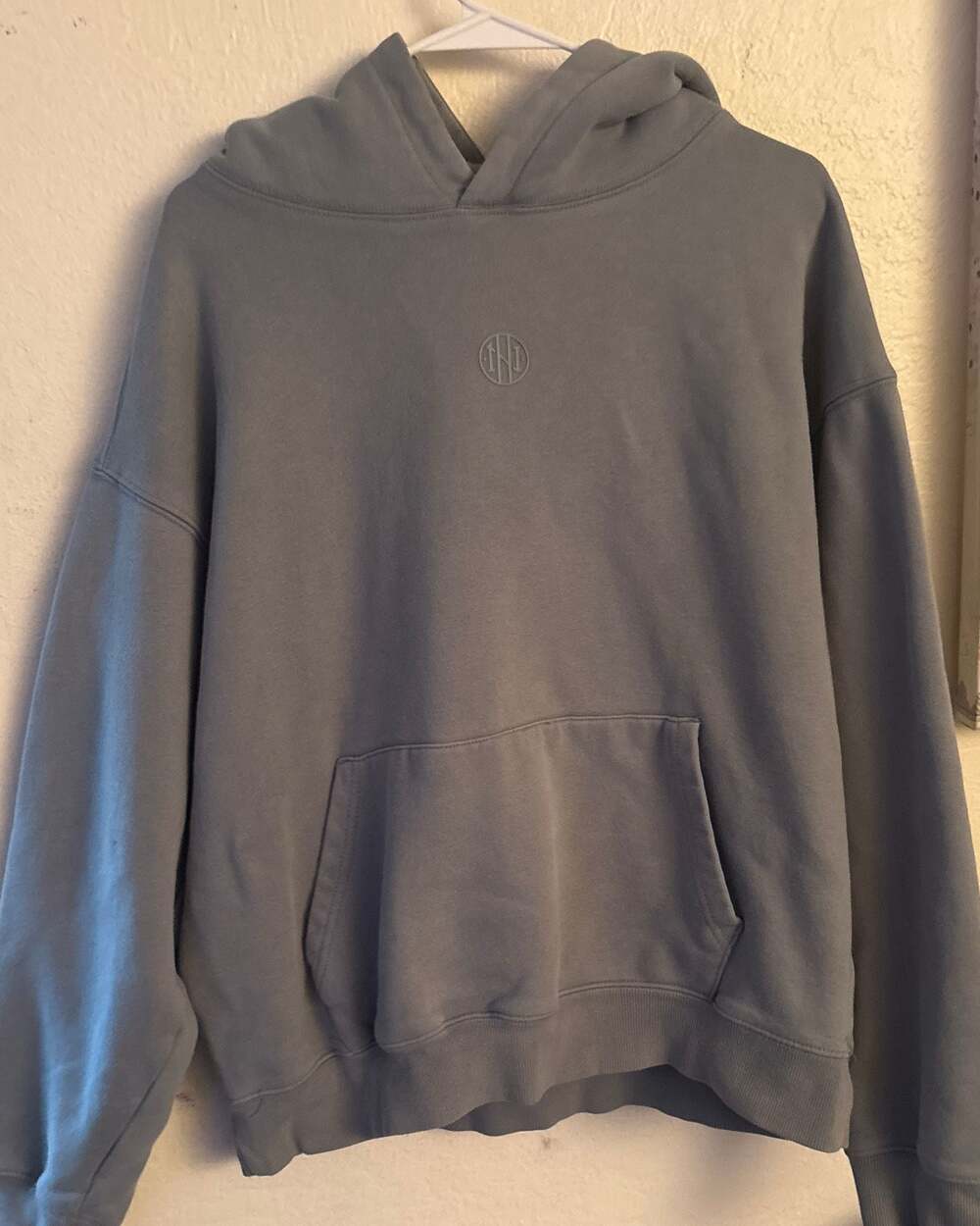 Ninth Hall Fundamentals Dusty Blue Boxy Hoodie – Size L